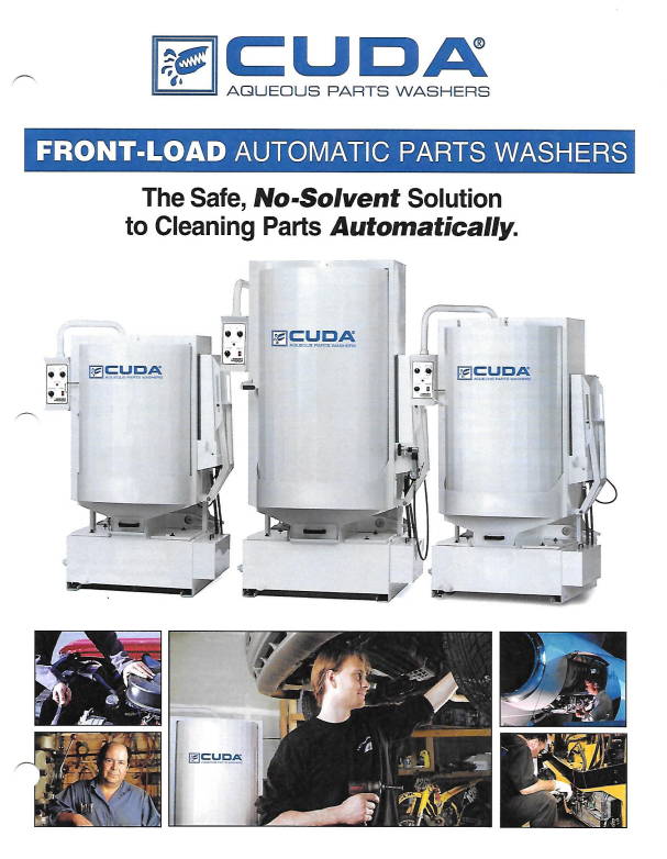[Catalog] Cuda Aqueous Parts Washers FrontLoad Automatic Parts Washer NorTex Sales & Service